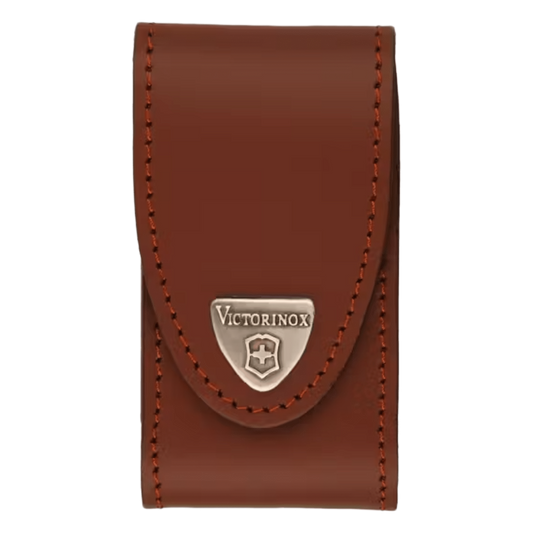 Funda de Piel color Café para Navajas Mediana Victorinox.