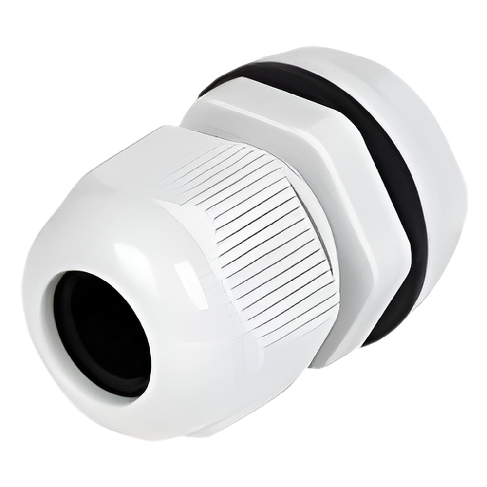 Conector Plástico Gris Tipo Glándula para Cable de 3.5 a 6 mm de Diámetro.