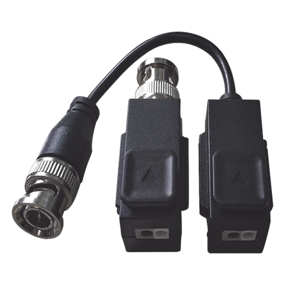 Kit de Transceptor (Balluns) TURBOHD con Boton Push / Hasta 8 MP (4K) / 100% Cobre / Soporta HD-TVI / AHD / CVI / CVBS / Audio por Coaxitron / Datos