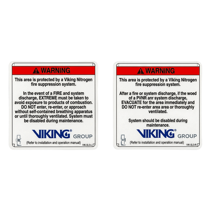 Señalamiento de Advertencia Exterior Nitrogeno | Sistemas de Extinción Oxeo