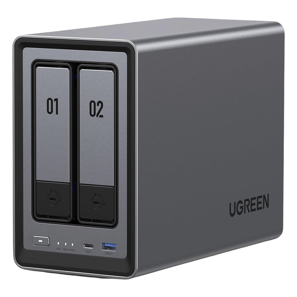 NASync DXP2800 | SO UGOS Pro | Intel N100 12th Gen Intel® 4 Core™ | 2 Bahías SATA hasta 48TB | 2-Bahias (M.2 NVMe) hasta 16TB | 8GB DDR5 (Exp. a