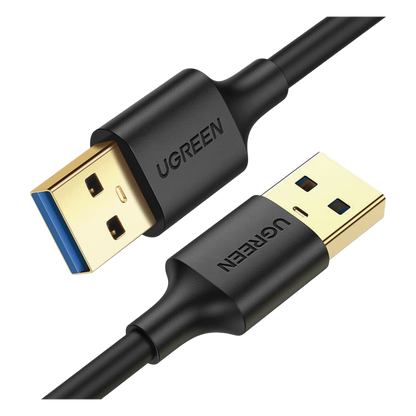 Cable USB-A 3.0 a USB-A 3.0 / 3 Metros / Macho a Macho / Conector Niquelado / Núcleo de Cobre Estañado / Blindaje Múltiple / Velocidad 5Gbps / No