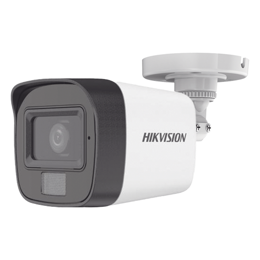 [Dual Light + ColorVu] Bala TURBOHD 2 Megapixel (1080p) / Lente 2.8 mm / 30 mts IR EXIR + 20 mts Luz Blanca / Micrófono Integrado / Gran Angular 101°