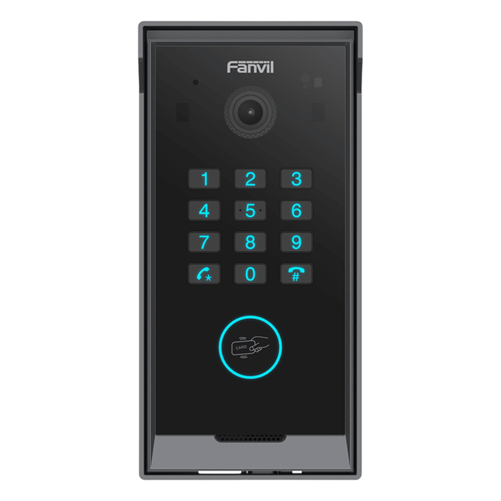Videoportero Slim IP SIP con Cámara HD, IP IP65, Teclado Numérico y Relé, Apertura por BLE, Tarjeta, Remoto, Protocolo ONVIF, Compatible con App