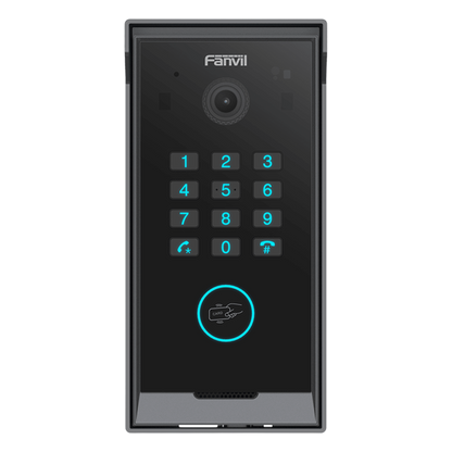 Videoportero Slim IP SIP con Cámara HD, IP IP65, Teclado Numérico y Relé, Apertura por BLE, Tarjeta, Remoto, Protocolo ONVIF, Compatible con App