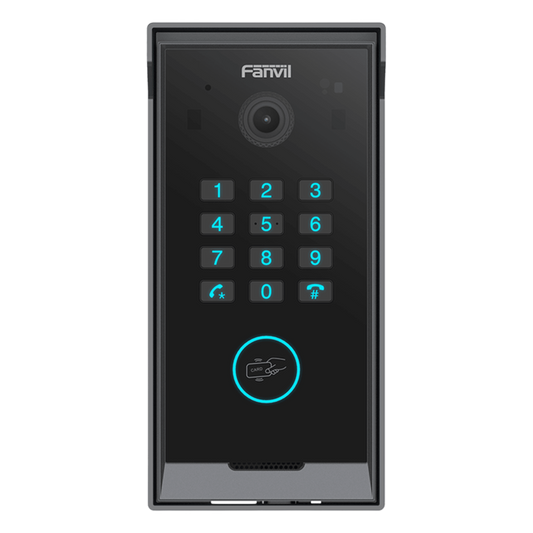 Videoportero Slim IP SIP con Cámara HD, IP IP65, Teclado Numérico y Relé, Apertura por BLE, Tarjeta, Remoto, Protocolo ONVIF, Compatible con App