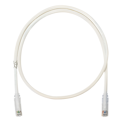Cable de Parcheo UTP Categoría 6, con Plug Modular en Cada Extremo - 1 Metro (3.28 Pies) - Blanco Mate
