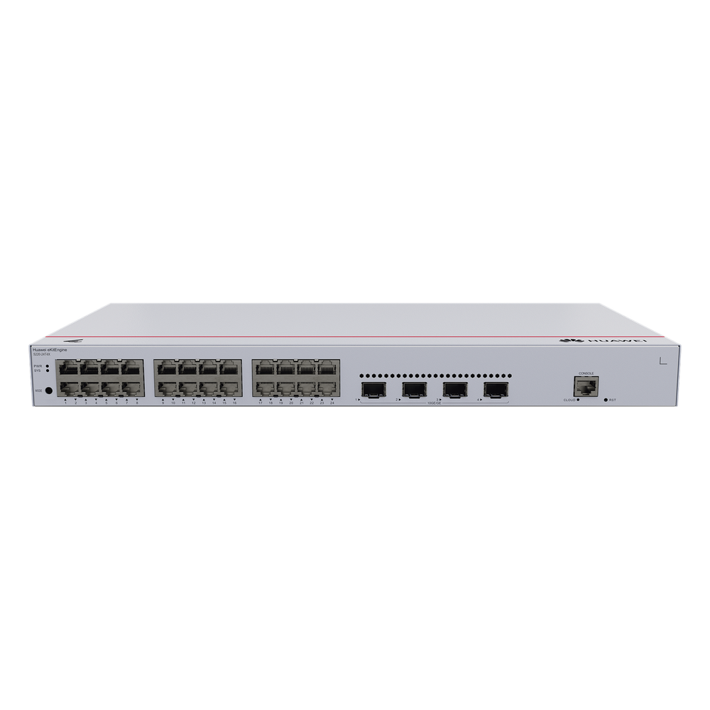 Switch de Acceso Gigabit Administrable Capa 2 / 24 puertos 10/100/1000 Mbps / 4 Puertos 10GE SFP+ Uplink / ERPS / IMGP Snooping / DHCP Snooping