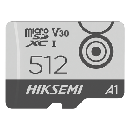 MicroSD HIKSEMI CITY GO / 512 GB / 100 MB/s Lectura / 85 MB/s Escritura / Clase 10 U3 V30 / TLC NAND / Especializada Para Videovigilancia Móvil 24/7