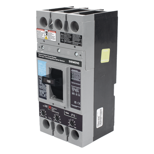 Interruptor Termomagnético 600V 3X150A, Con zapatas principales.