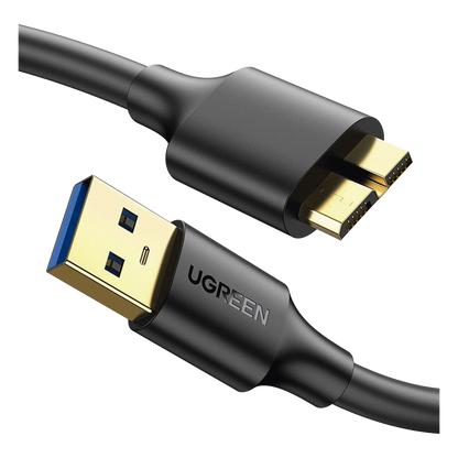 Cable Adaptador USB-A 3.0 a Micro USB 3.0 / 0.5 Metros / Carga y Sincronización de Datos / Velocidad de hasta 5 Gbps / Blindaje Interior Múltiple