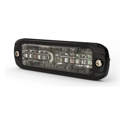 Luz Auxiliar de 12 LED, Rojo/Azul, Lente Transparente