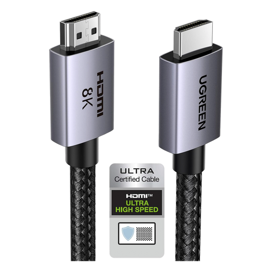 Cable HDMI 2.1 de 8K@60Hz | 3 metros | 48Gbps | HDR10+ | 3D Inversivo| eARC | Dolby ATMOS | VVR | QMS | QFT | ALLM | 3 modos de Visualización |