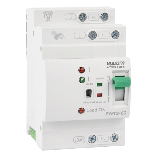 Interruptor de transferencia automática a 110vca, 63amp