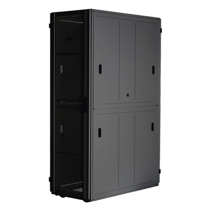 Gabinete FlexFusion™ XGL (Light) para Centros de Datos, 42 UR, 600 mm de Ancho, 1070 mm de Profundidad, Fabricado en Acero, Color Negro