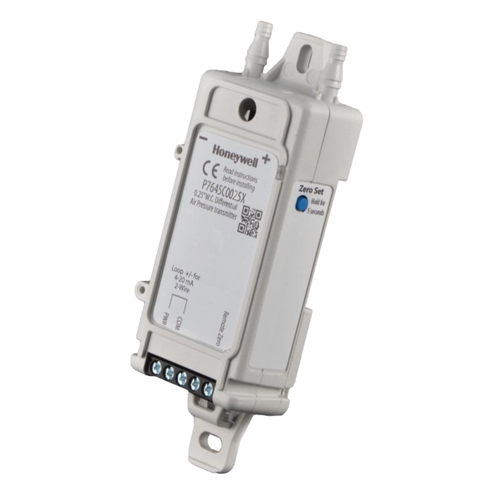 Sensor de presión diferencial de medios secos con sonda remota, 4 rangos seleccionables y salida universal