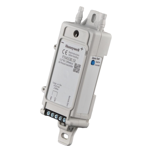 Sensor de presión diferencial de medios secos con sonda remota, 4 rangos seleccionables y salida universal