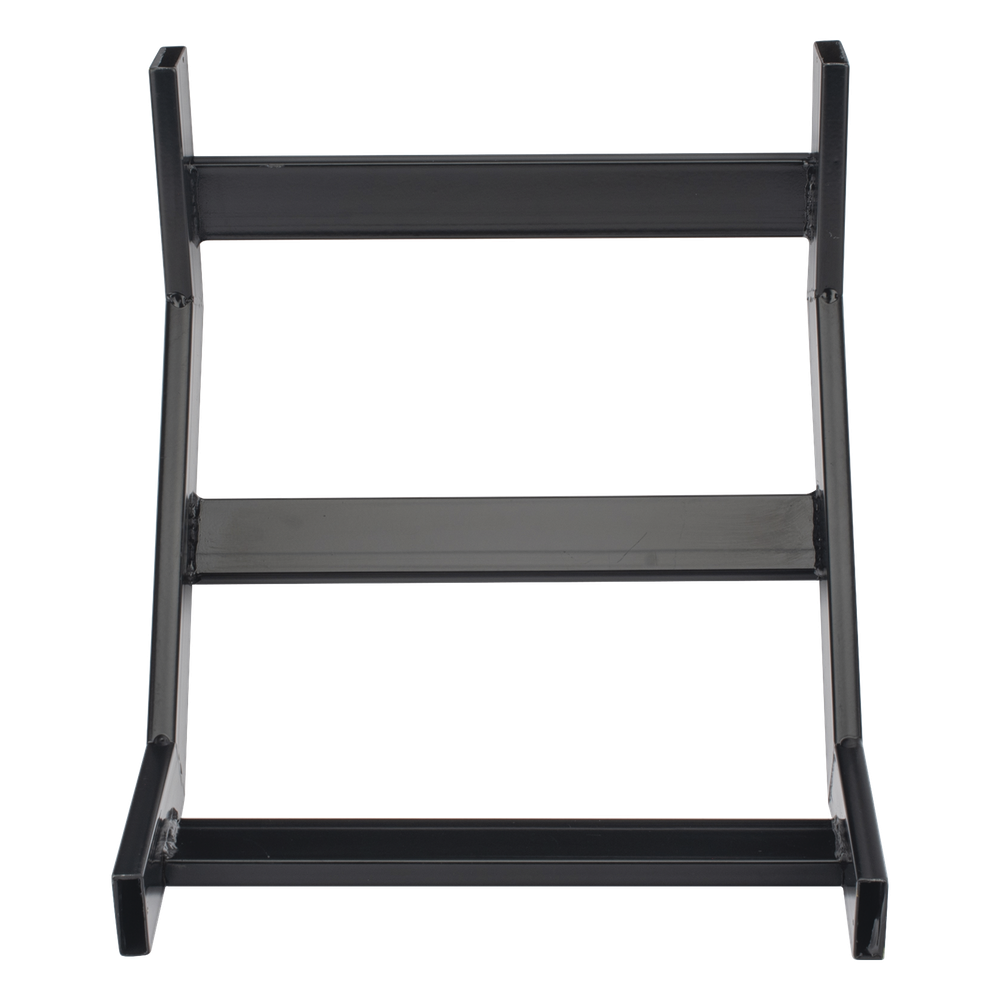 Curva Vertical Interior de 90° para Escalera Tubular de 1.5" de Peralte y 12" de Ancho, Acabado con Pintura Epóxica Color Negro, Incluye Coples y