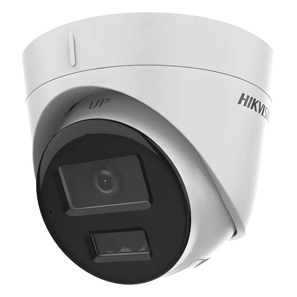 [Dual Light] Turret IP 2 Megapixel / Lente 2.8 mm / 30 mts IR + 30 mts Luz Blanca / Micrófono Integrado / ACUSENSE Lite / Exterior IP67 / H.265 / PoE