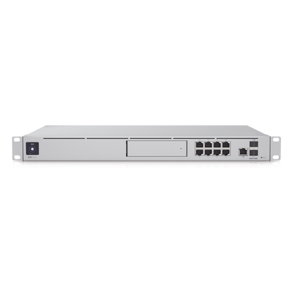 UniFi OS Console: Dream Machine Special Edition, 8 puertos LAN RJ45 con POE, 1 LAN SFP+, 1 WAN 2.5G RJ45 y 1 WAN SFP+, 128 GB de memoria interna.