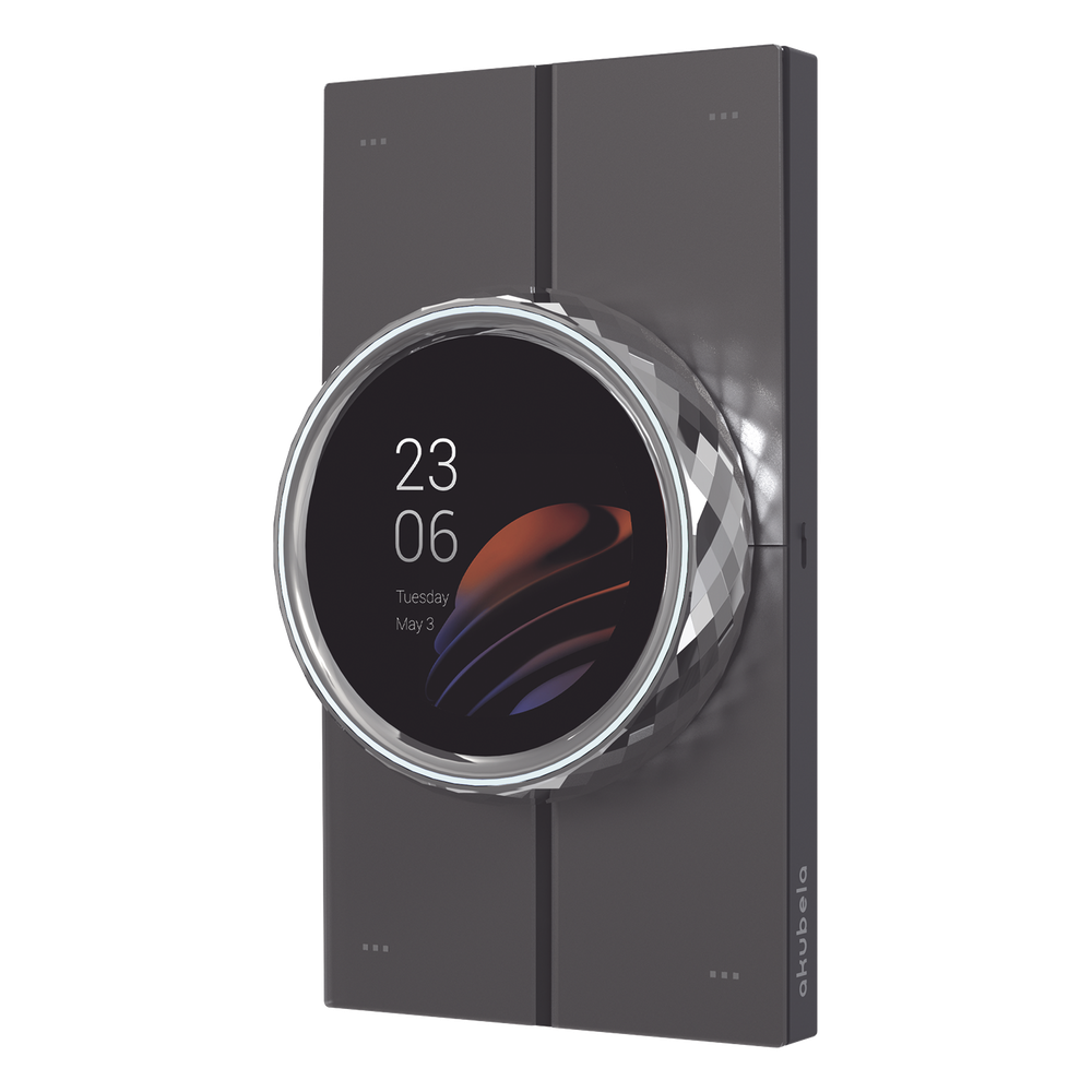Mini pantalla táctil Hub controlador integrable con sistemas de automatización compatible con múltiples marcas, una entrada de iluminación, 4 botones