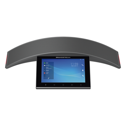 Teléfono - Audioconferencias IP Android 10, 12 líneas SIP con 12 cuentas, pantalla táctil 8", puertos Gigabit, Wi-Fi, Bluetooth, PoE, codec Opus