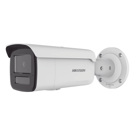 [Dual Light + 2 Micrófonos Integrados] Bala IP 2 Megapixel / Lente 4mm / 80 mts Luz Blanca + 80 mts IR / ACUSENSE / Exterior IP67 / IK10 / WDR 120 dB