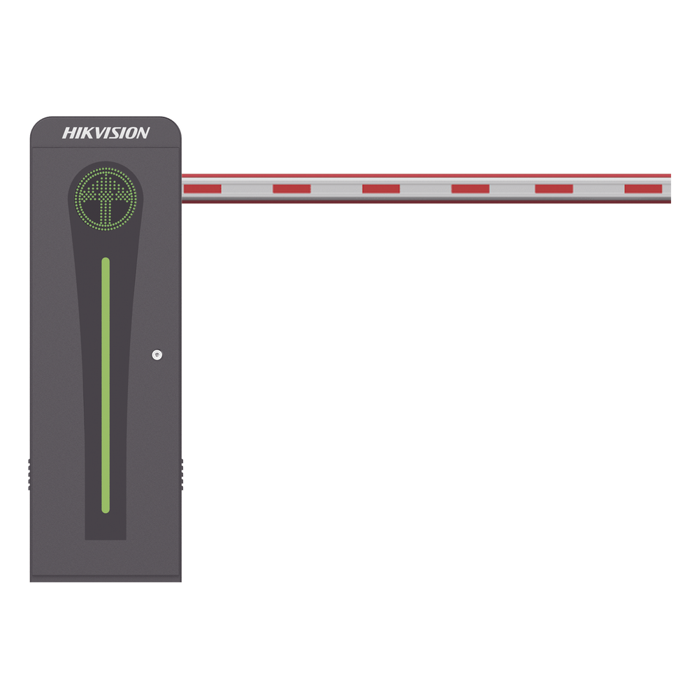 Barrera Vehicular con Brazo Iluminado Led 4 mts INCLUIDO / Derecha / Alto Desempeño / Brushless / Semáforo Rojo-Verde en Gabinete / Incluye 2