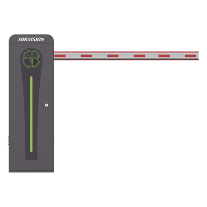 Barrera Vehicular con Brazo Iluminado Led 4 mts INCLUIDO / Derecha / Alto Desempeño / Brushless / Semáforo Rojo-Verde en Gabinete / Incluye 2