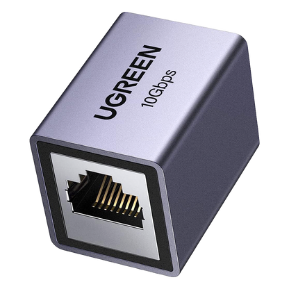 Acoplador STP (Extensor de Cable Ethernet RJ45) | 10Gbps | Blindado | Compatibilidad con Cat8 Cat7 Cat6 Cat5e | Hasta 100 Metros (328.08 Pies) |