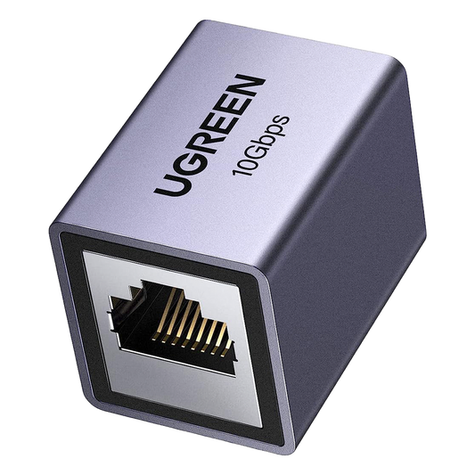 Acoplador STP (Extensor de Cable Ethernet RJ45) | 10Gbps | Blindado | Compatibilidad con Cat8 Cat7 Cat6 Cat5e | Hasta 100 Metros (328.08 Pies) |