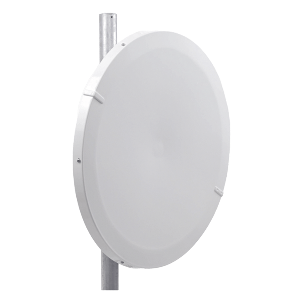 Antena Direccional de Alto Rendimiento/ Parábola profunda para mayor aislamiento al ruido / 29 dBi / 4.9 - 6.4 GHz / Conector de guía de onda para
