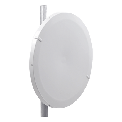 Antena Direccional de Alto Rendimiento/ Parábola profunda para mayor aislamiento al ruido / 29 dBi / 4.9 - 6.4 GHz / Conector de guía de onda para
