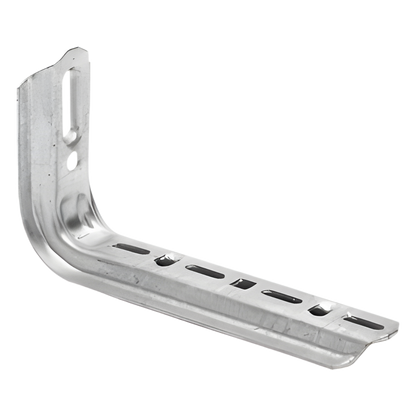 Ménsula omega tipo L inteligente, 310 mm de ancho, con acabado Electro Zinc
