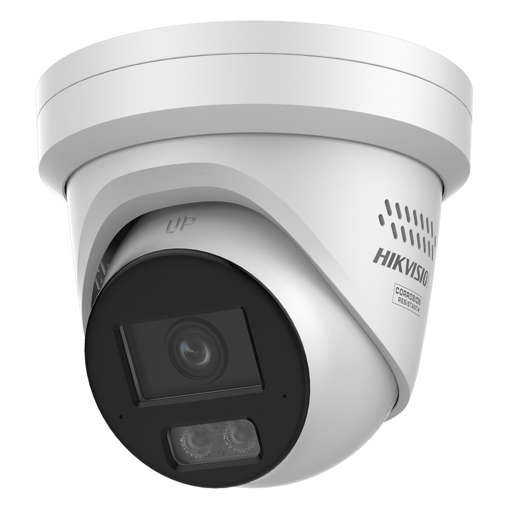 [Dual Light + ColorVu 3.0 + HikAI] Turret IP 6 Megapixel / Lente 2.8 mm / 30 mts IR + Luz Blanca / 2 Microfonos Integrados / Exterior IP67 / Estrobo