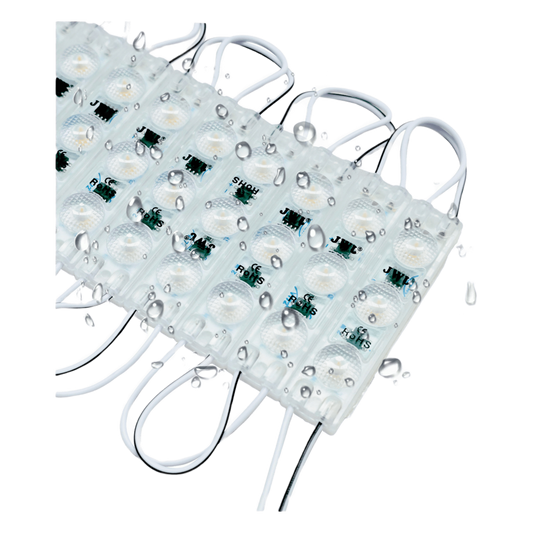 Cadena con 20 Módulos LED Individuales / Resistente a Intemperie / 4500 Lúmenes / 110V / Luz Blanca 6 500 K / Conectados en Serie / No Requiere