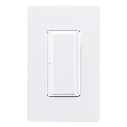 Interruptor de pared on/off para sistema RadioRA 2, doble voltaje 120/277 V, 8 A en iluminación y motores de 1/10 HP (3 A), dos hilos sin cable