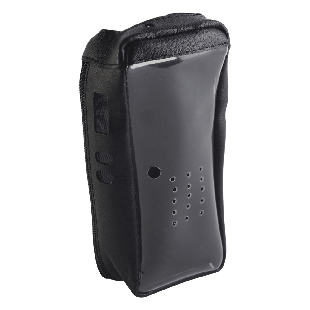 Funda de piel reforzada con visor frontal transparente, para radios NX-200, NX-300