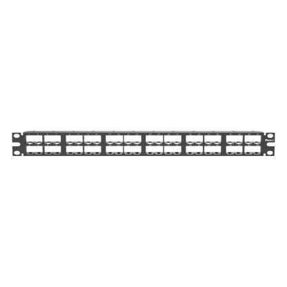 Panel de Parcheo Modular Mini-Com (Sin Conectores), Plano, Sin Blindaje, Alta Densidad, Números Pre-impresos, de 48 Puertos, 1 UR