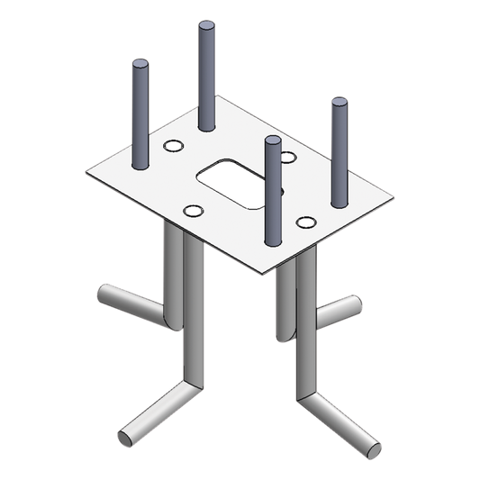 Ancla Para Sujeción al Piso Compatible con Todas las Barreras Vehiculares XB, XBF y XBS