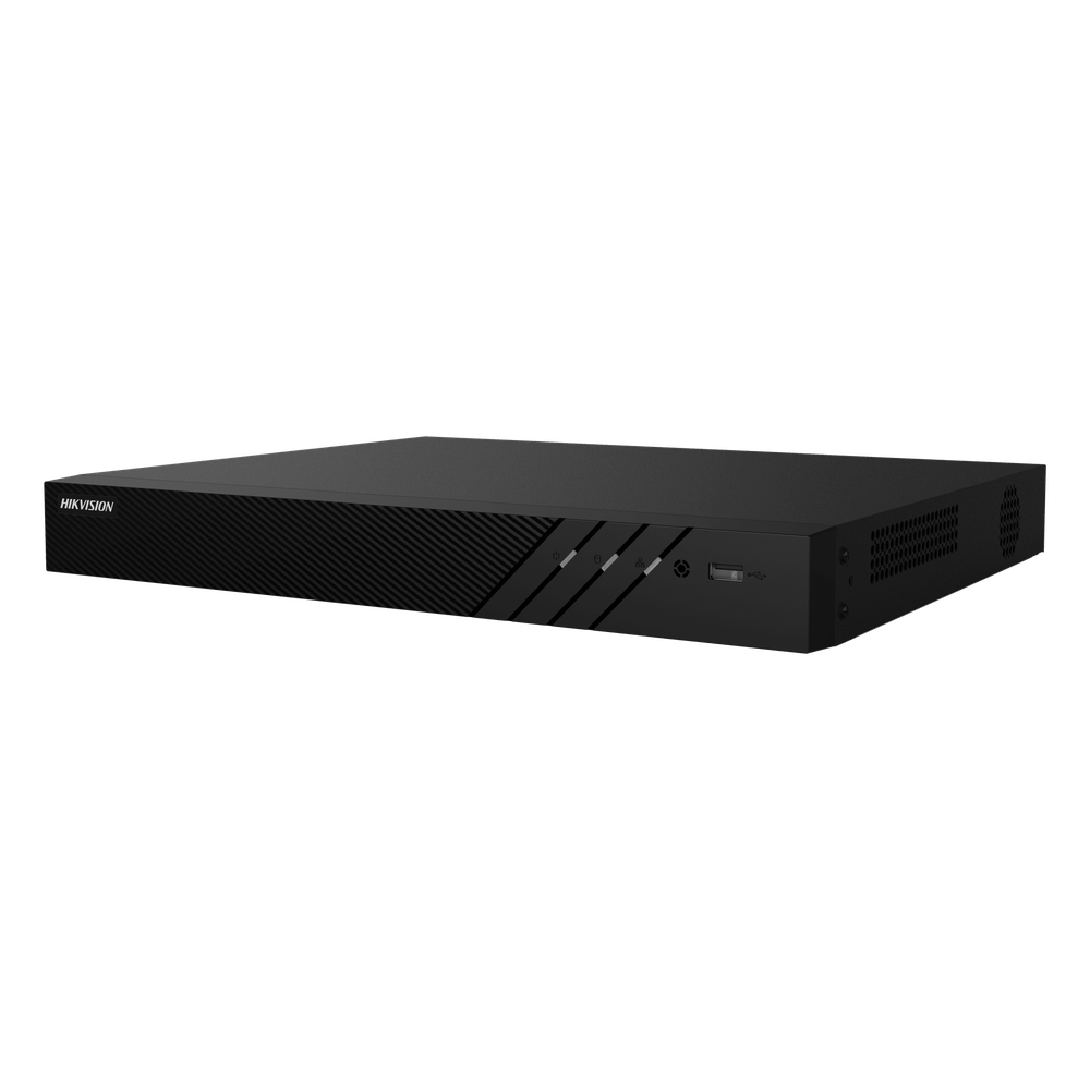 NVR 8 Megapixel (4K) (Compatible con Cámaras ACUSENSE) / 16 canales IP / 16 Puertos PoE+ / 2 Bahías de Disco Duro / Salida de Vídeo en 4K / 300