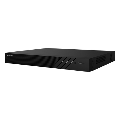 NVR 8 Megapixel (4K) (Compatible con Cámaras ACUSENSE) / 16 canales IP / 16 Puertos PoE+ / 2 Bahías de Disco Duro / Salida de Vídeo en 4K / 300