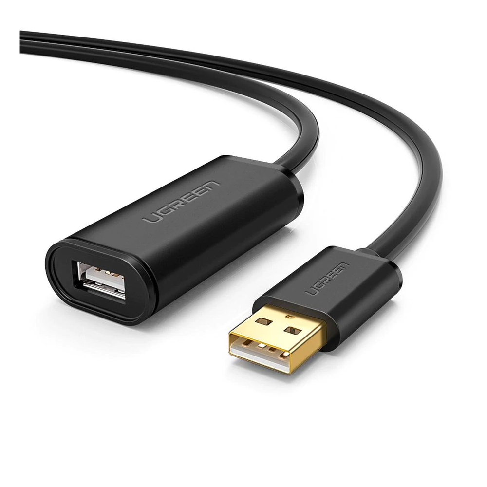 Cable de Extensión Activo USB 2.0 / 5 Metros / Macho-Hembra / Booster individual FE1.1S incorporado / Velocidad de hasta 480 Mbps / Ideal para
