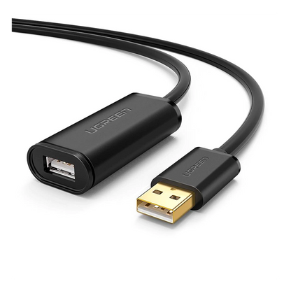 Cable de Extensión Activo USB 2.0 / 5 Metros / Macho-Hembra / Booster individual FE1.1S incorporado / Velocidad de hasta 480 Mbps / Ideal para