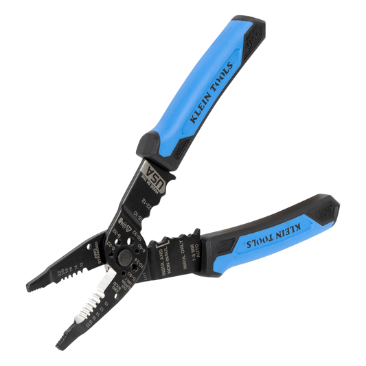 Pinzas Pelacables Multiuso / Pela Cables Sólidos 10-20 AWG y Trenzados 12-22 AWG / Capacidad Ponchado Terminales 10-22 AWG / Corte Tornillos 4-40 a