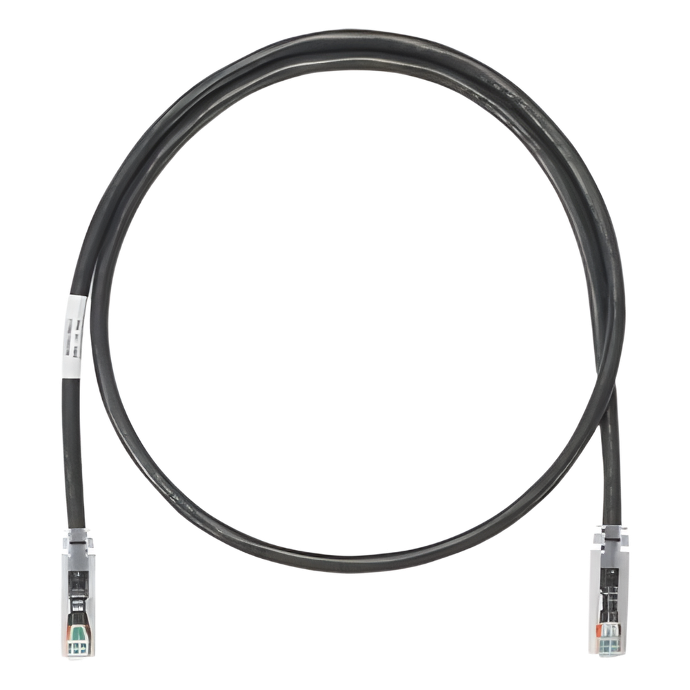 Cable de Parcheo UTP Categoría 6, con Plug Modular en Cada Extremo - 2 Metros (6.56 Pies) - Negro
