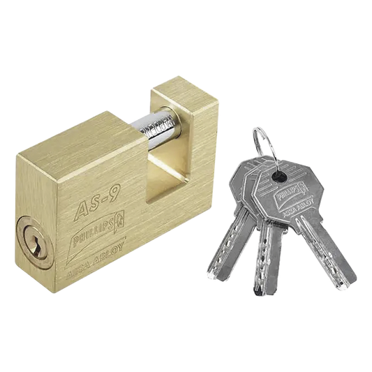 Candado para Cortina #9 / Opera con 11 pernos de combinación / Alta seguridad.