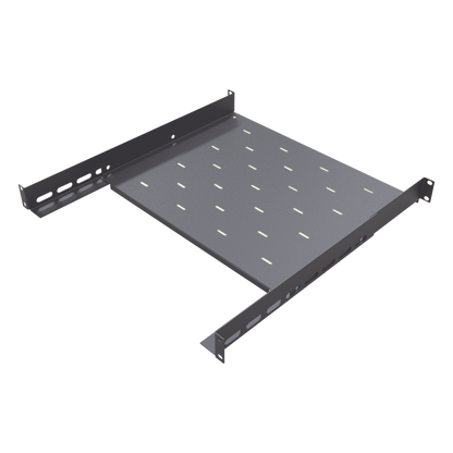 Charola para Gabinetes y Racks de Pared de 4 puntos de Fijación, Profundidad Ajustable de 347 a 489 mm