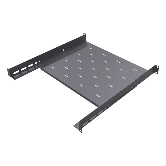 Charola para Gabinetes y Racks de Pared de 4 puntos de Fijación, Profundidad Ajustable de 347 a 489 mm