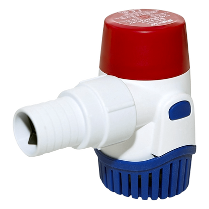 Bomba Sumergible de Achique Marina Rule 1100 GPH / 12 Vcd / Ejes de Acero Inoxidable Sumergibles / Base de Filtro con Cierre a Presión / Protección